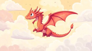 飞龙在天插画