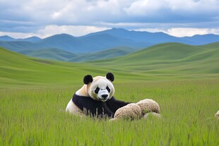 熊猫的惬意时光