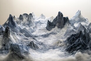 金色山脉3d立体山脉