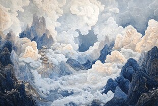 金光万丈美术绘画