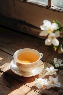 一杯茉莉花茶