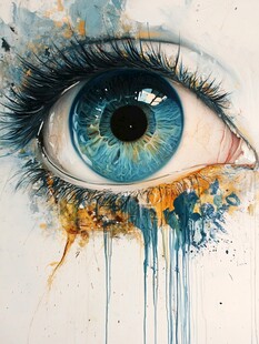 艺术眼睛画