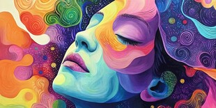 新颖新锐创意艺术绘画