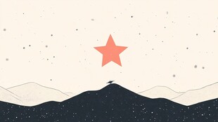 噪点质感简洁插画