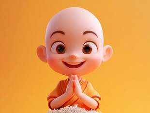 卡通动漫人物慈祥