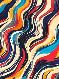 创意波纹弯曲活力