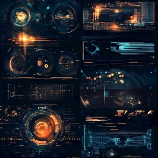 科技感元素