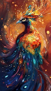 凤凰朱雀插画
