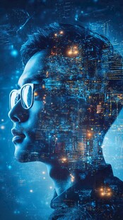 人工智能vr海报背景