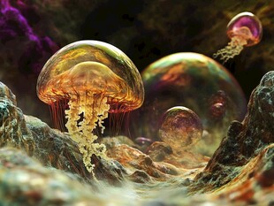 海洋生物梦幻水母