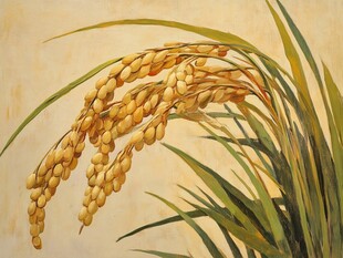 稻穗绘画