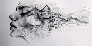 创意人像设计初稿草稿