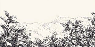 素描茶山