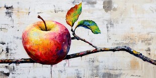 苹果墙画
