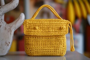 藤编手拎手工包