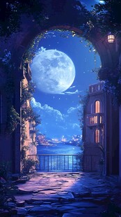 动漫场景插画