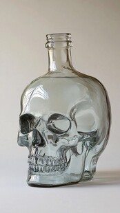 玻璃人面装饰瓶