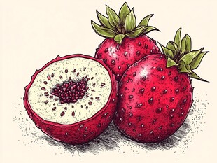 水果手绘插画设计