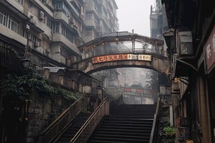 洪崖洞雨景