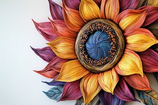 手绘创意百花壁纸