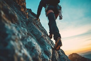 户外登山挑战自我