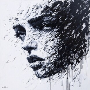 灵气灵动大气笔触肌理