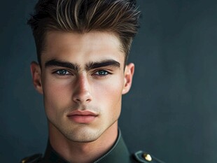 英俊的面部毛发