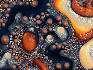 3d抽象连续凹凸肌理