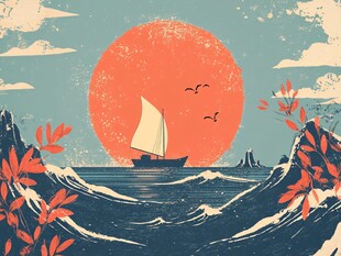 远航插画