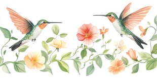 蜂鸟插画