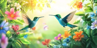 春天花鸟壁纸