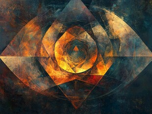 几何图形的抽象画