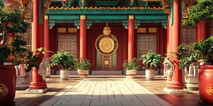 皇宫朝廷宫廷场景