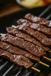 烤牛肉炸串烧烤撸串