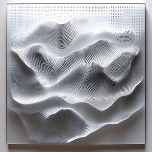 渐变抽象流体装饰画