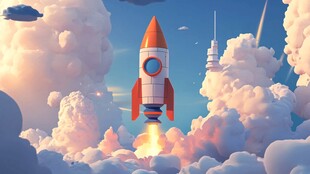 火箭队插画素材背景