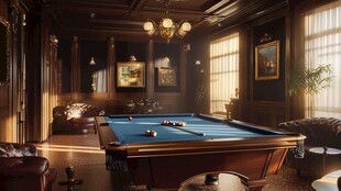 欧式台球室