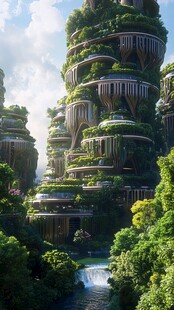 悬浮森林式建筑