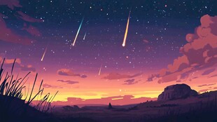 流星插画