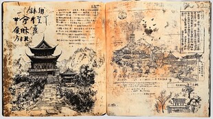 天一阁插画