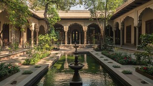 伊斯兰教优美的庭院