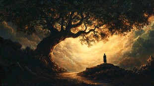 神秘梦幻的大树