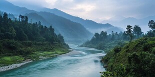 雨后马边河