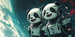 宇航员熊猫