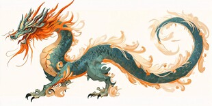传统龙插画