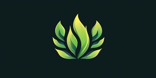 植物主题logo