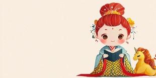 汉服卡通女孩