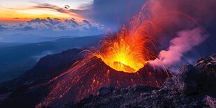 地质运动火山喷发