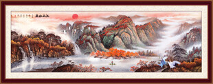 山水画山水风景