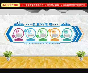 5S管理文化墙
